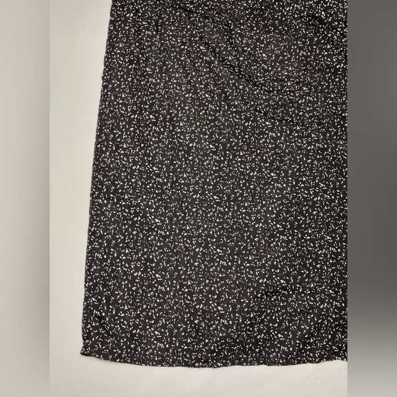 Tie V-Neck Dress - WHITE SPECKLE lined - Picture 8 of 17